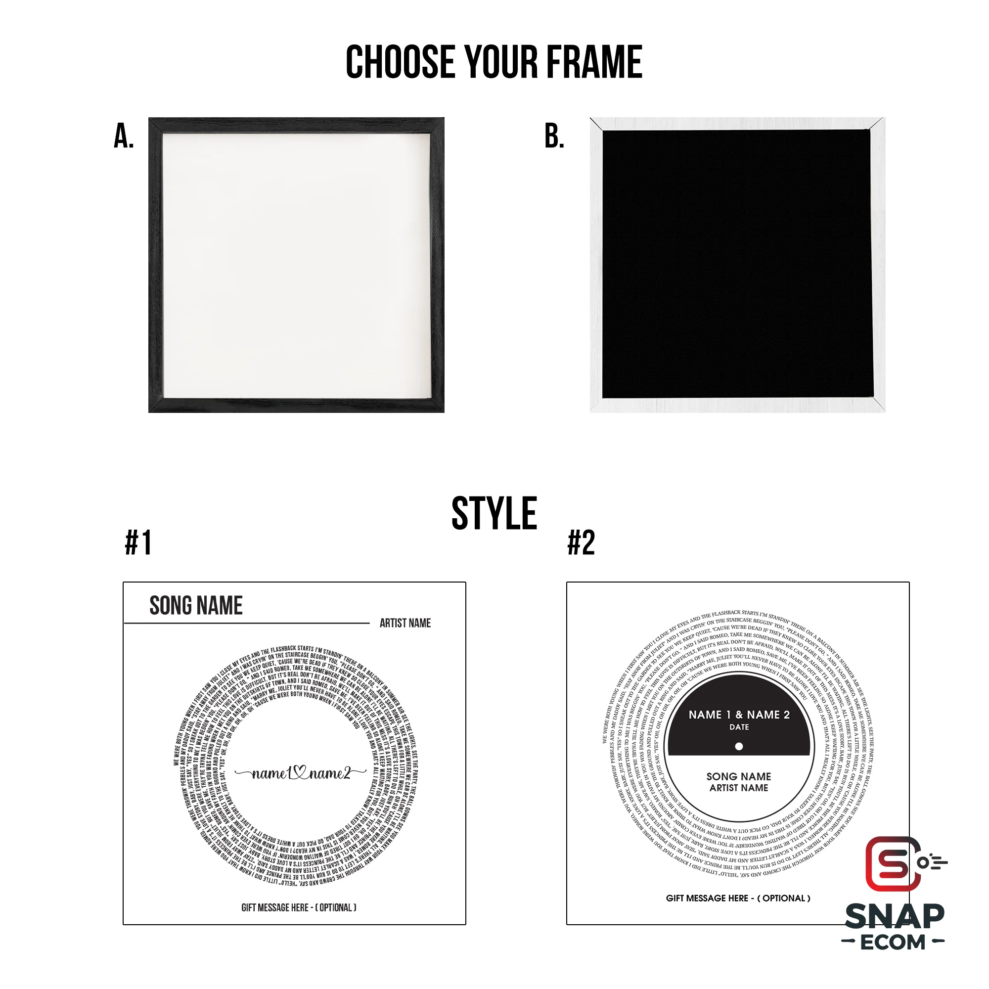 Personalized Wooden Sign - 2 Layer Simple - 5