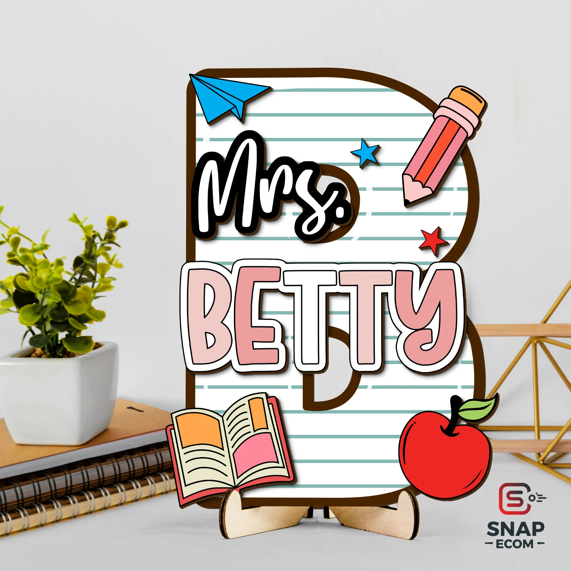 Personalized Wooden Sign - 2 Layer Simple - 11