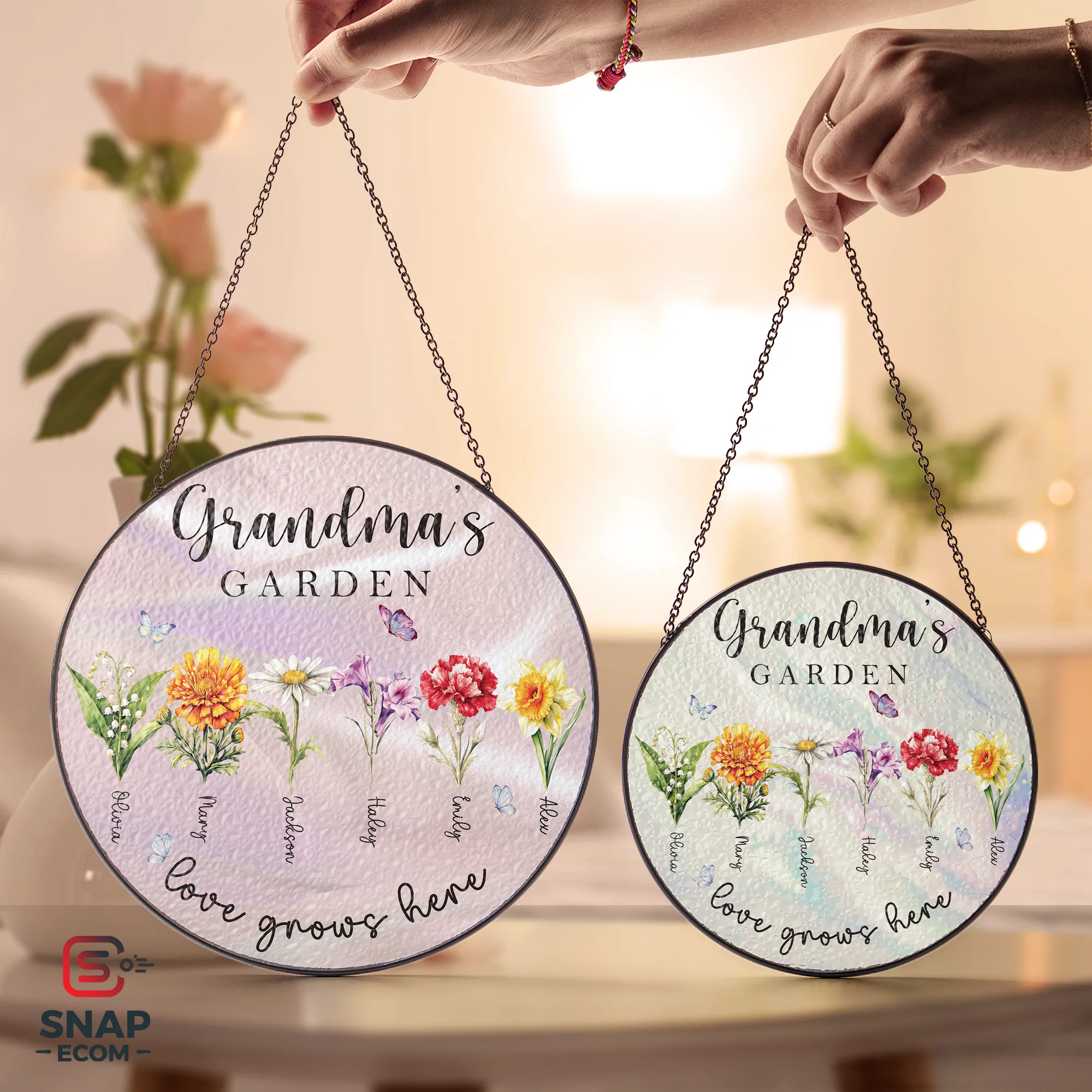 Personalized Stained Glass Suncatcher