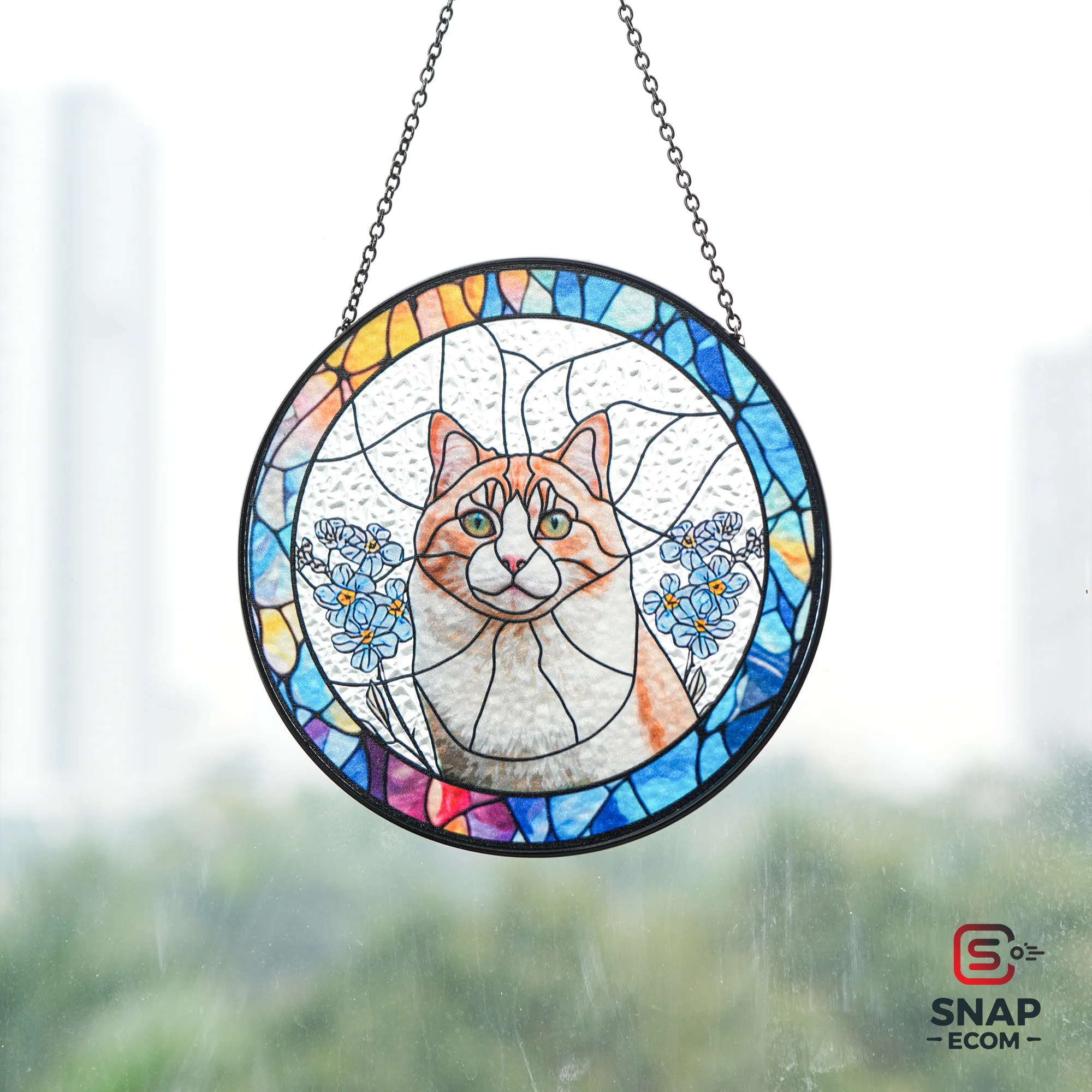 Personalized Stained Glass Suncatcher - 4
