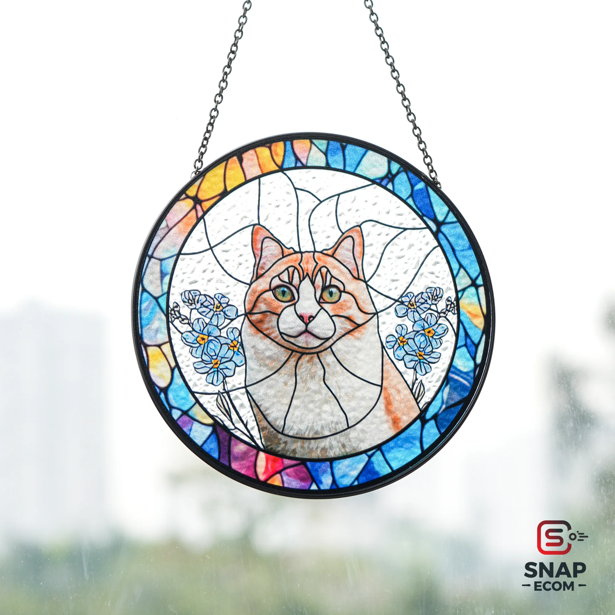 Personalized Stained Glass Suncatcher - 8