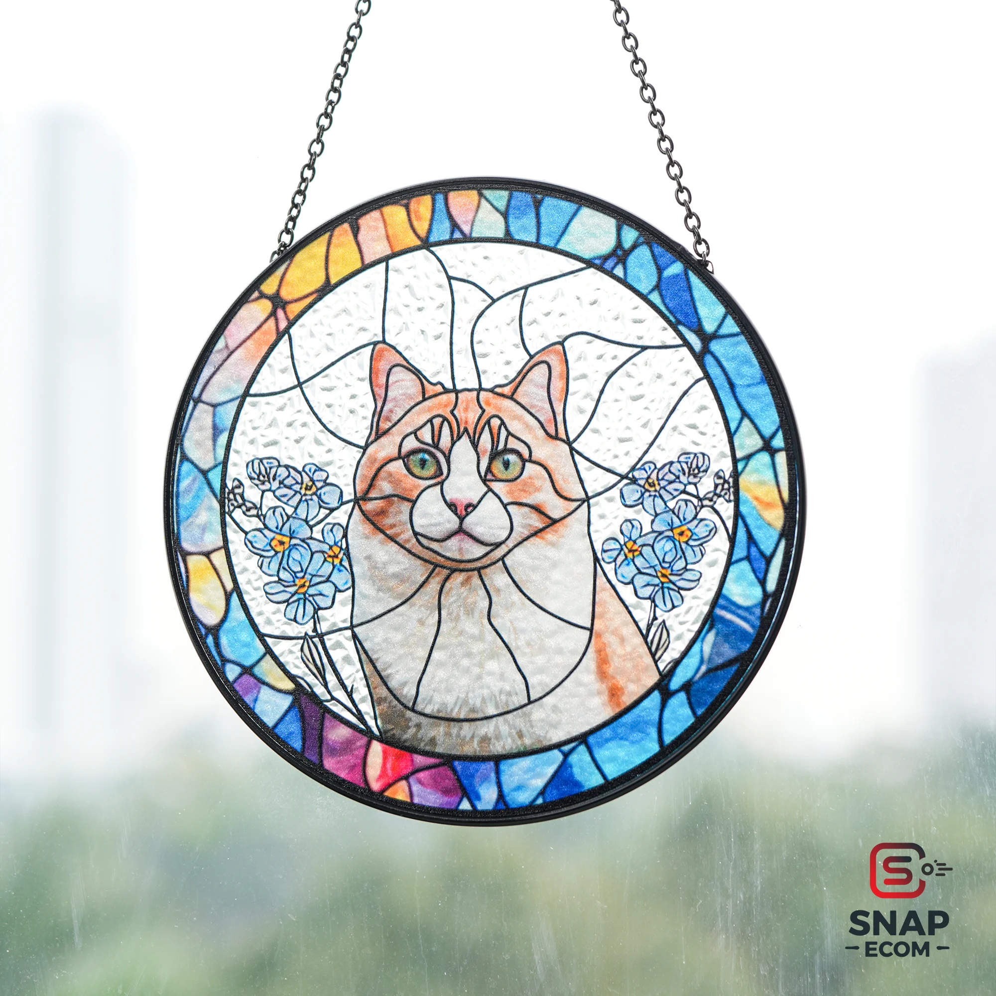 Personalized Stained Glass Suncatcher - 11
