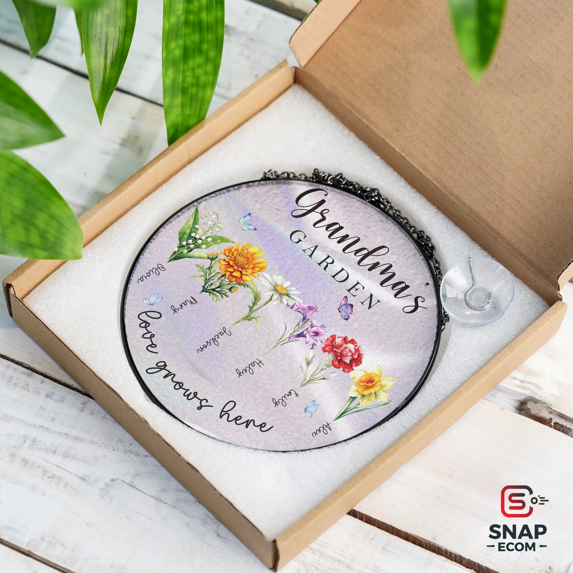 Personalized Stained Glass Suncatcher - 15