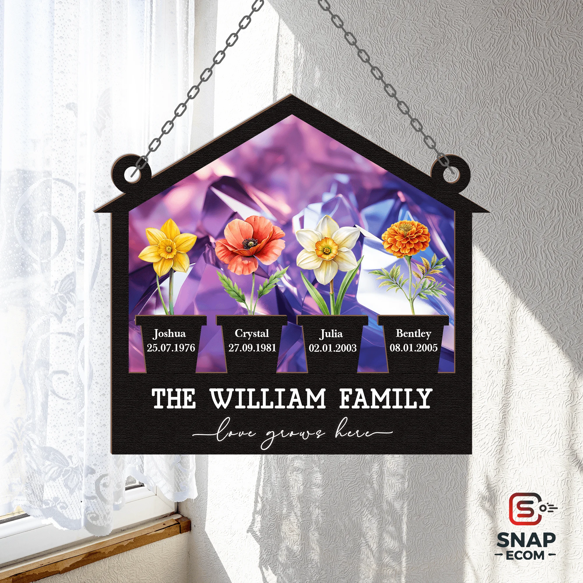 2 Layer Wood-Acrylic Suncatcher