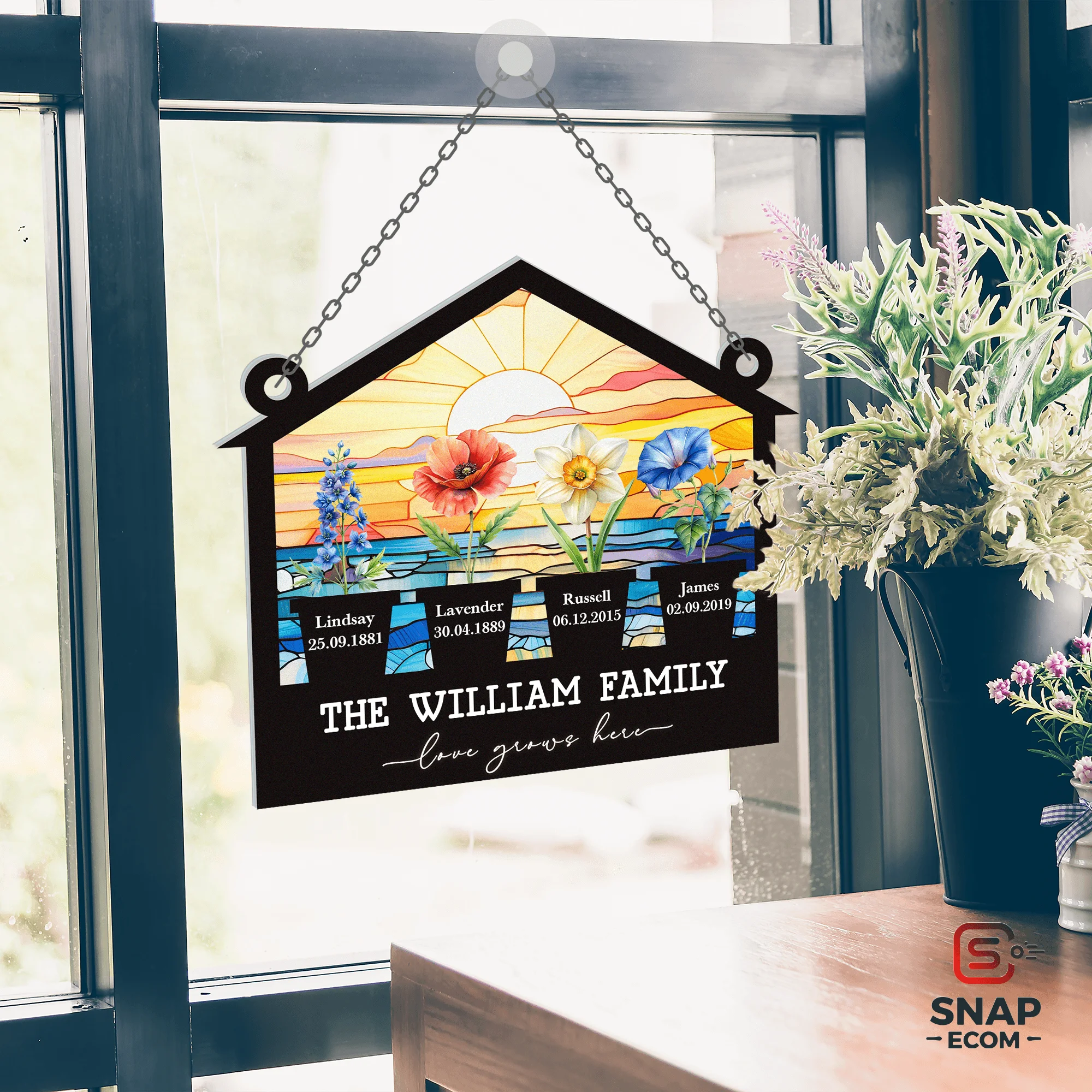 2 Layer Wood-Acrylic Suncatcher - 35