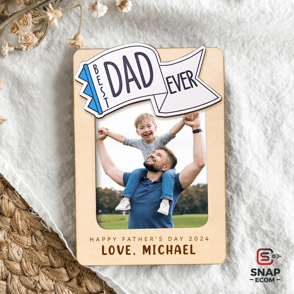 Wood Car Visor Clip - 3 Layer - 3