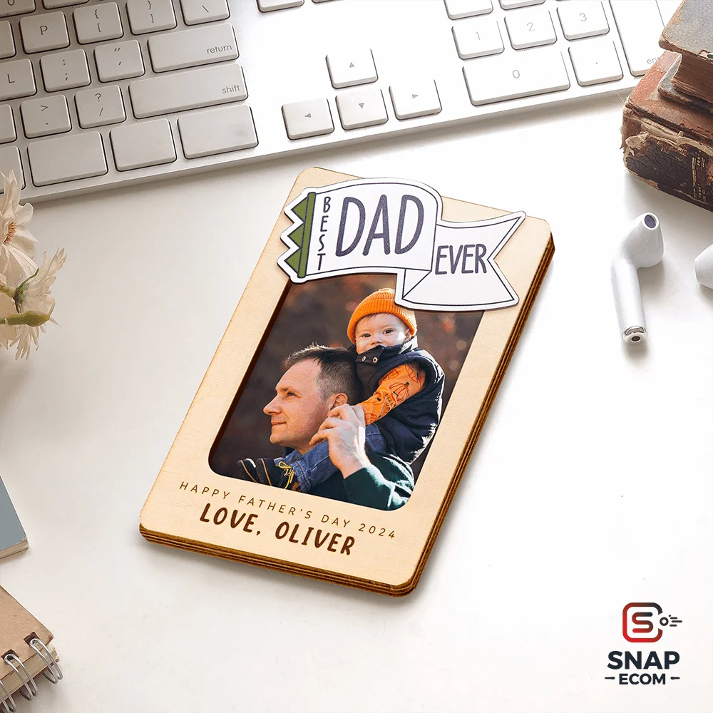 Wood Car Visor Clip - 3 Layer - 9