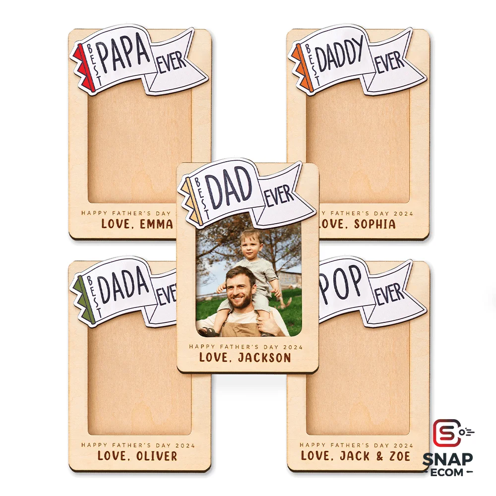 Wood Car Visor Clip - 3 Layer - 10