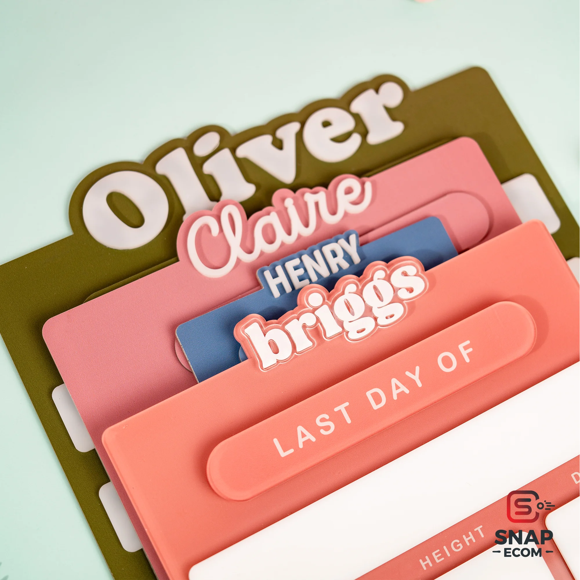 Persionalized First/ Last Day of School Sign Acrylic - 2 layers