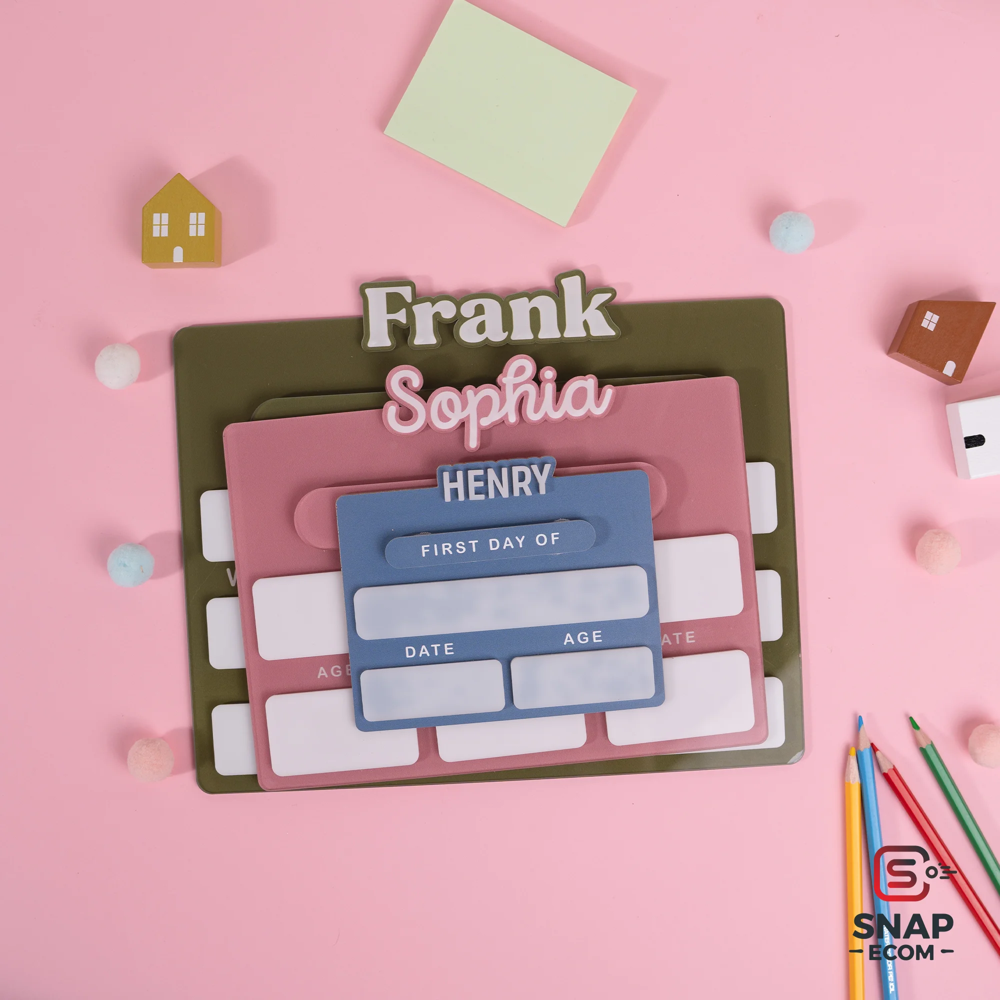 Persionalized First/ Last Day of School Sign  Acrylic - 2 layers - 3