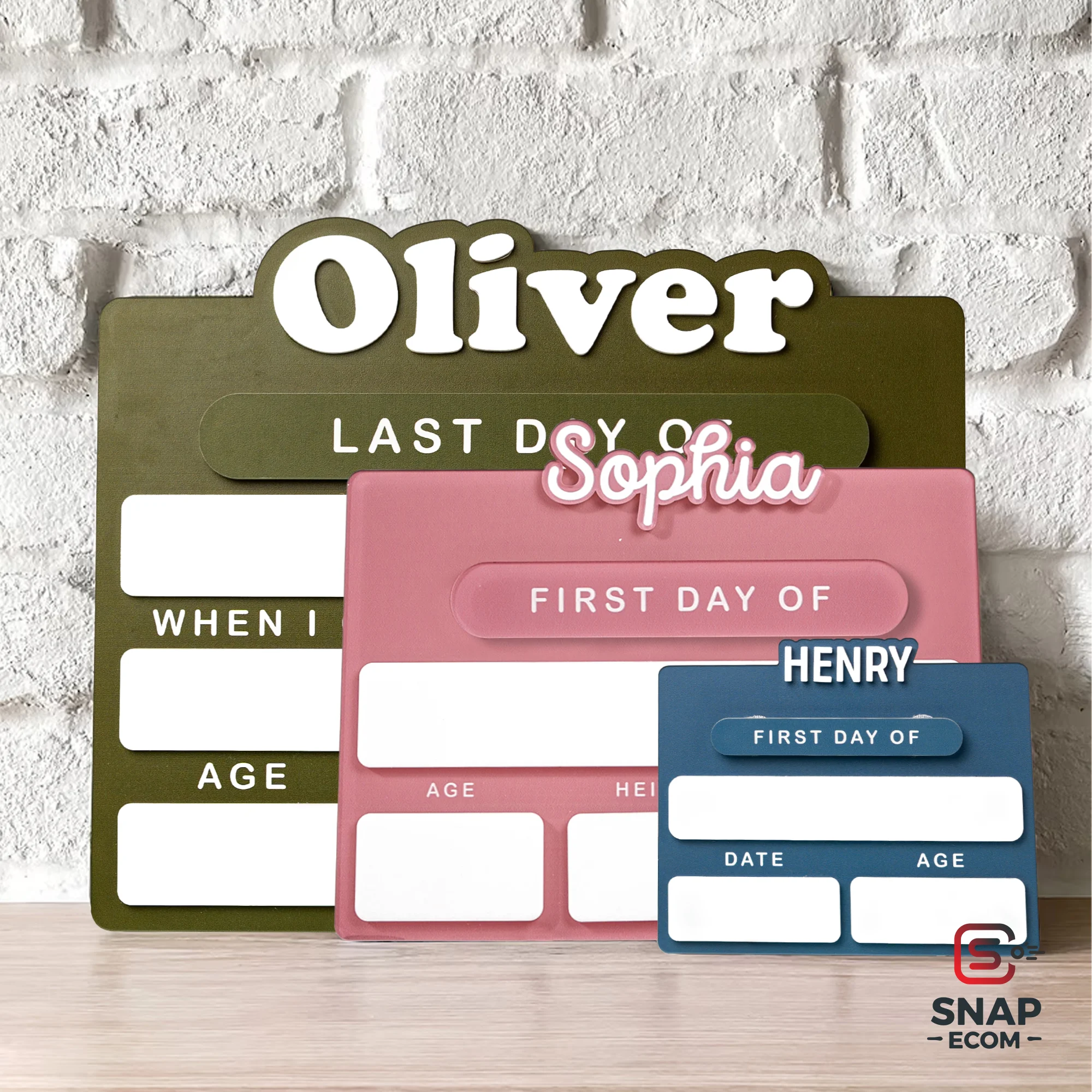 Persionalized First/ Last Day of School Sign  Acrylic - 2 layers - 4