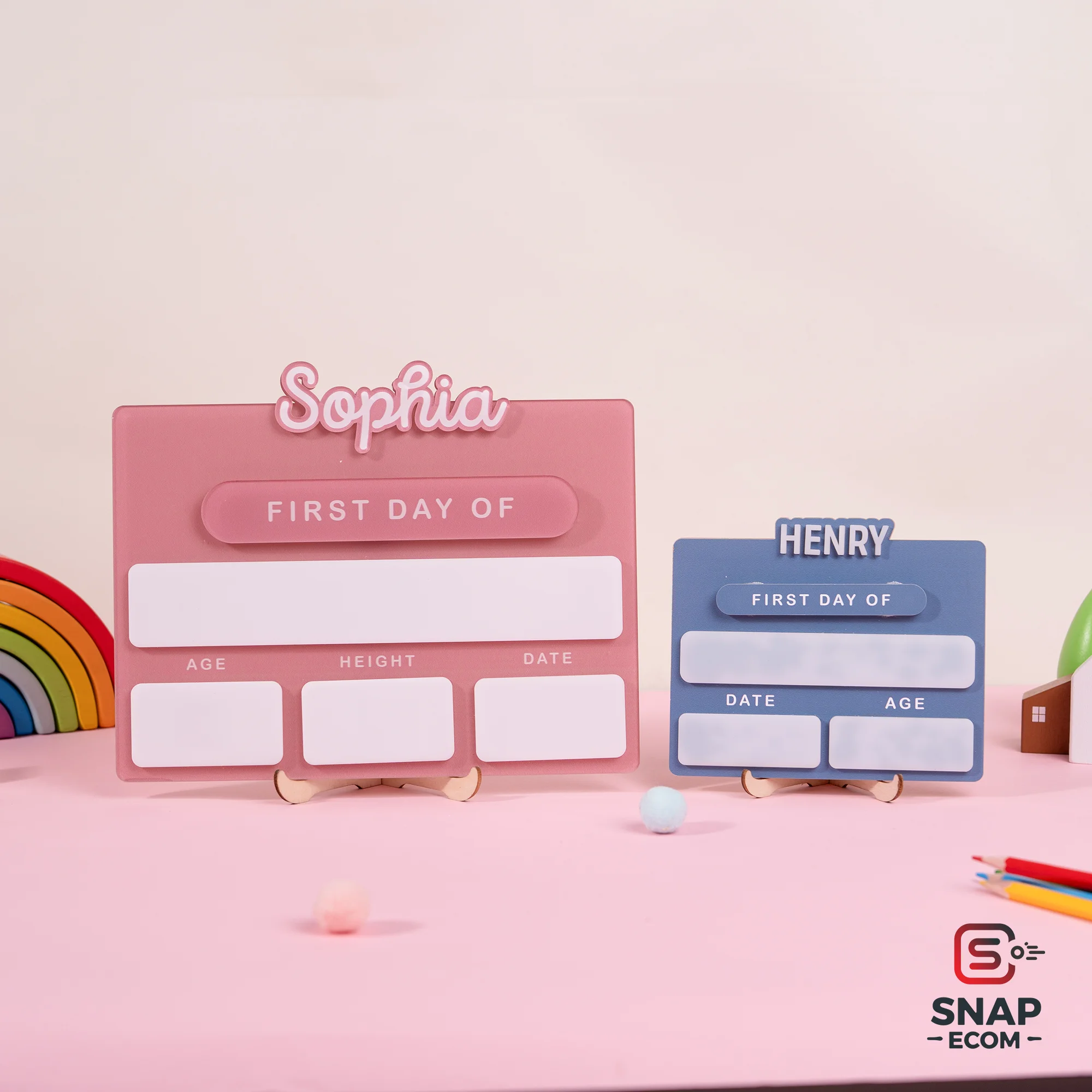 Persionalized First/ Last Day of School Sign  Acrylic - 2 layers - 6