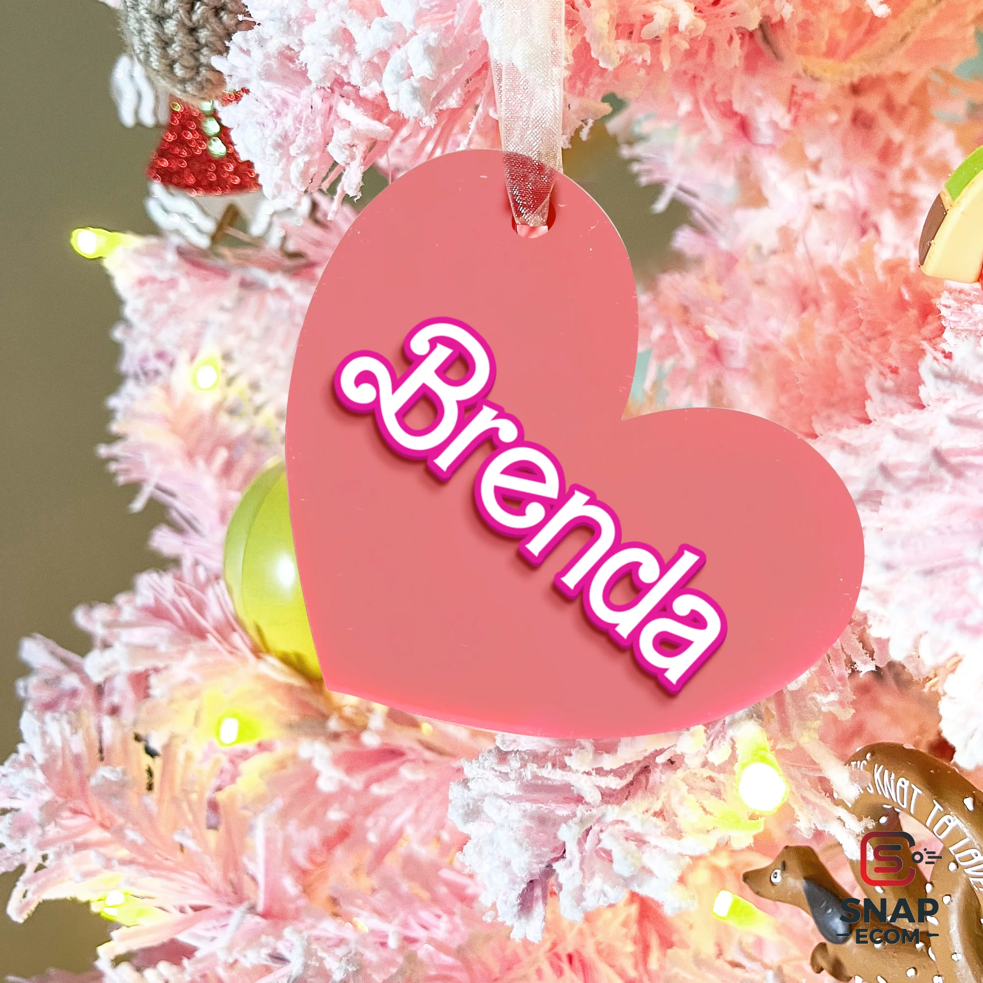 Personalized Acrylic Basket Tag - 2 layers - 4