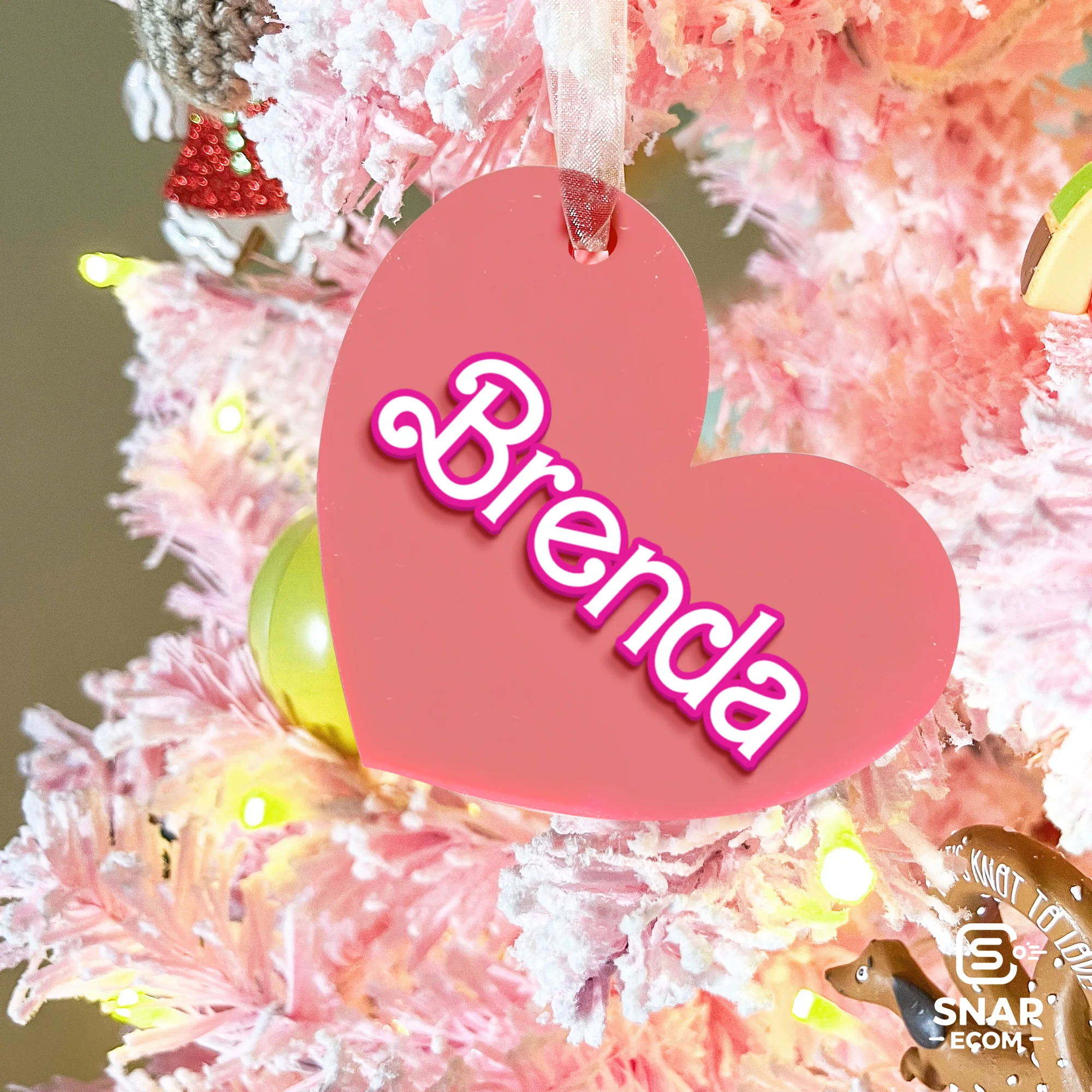 Personalized Acrylic Basket Tag - 2 layers - 7