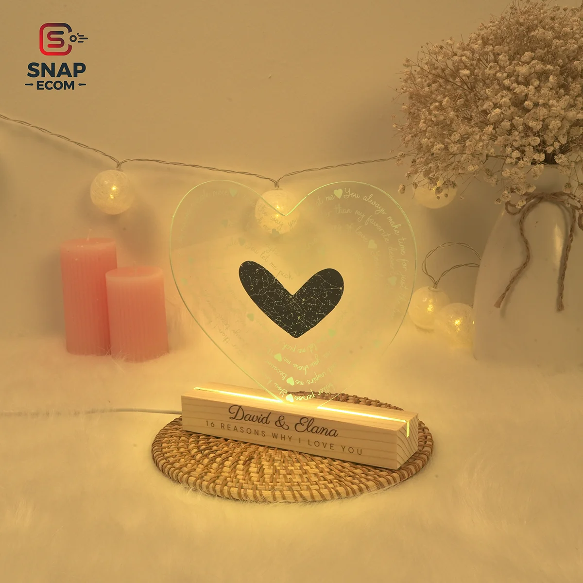 Custom Acrylic Night Light – Rectangle Base - 5