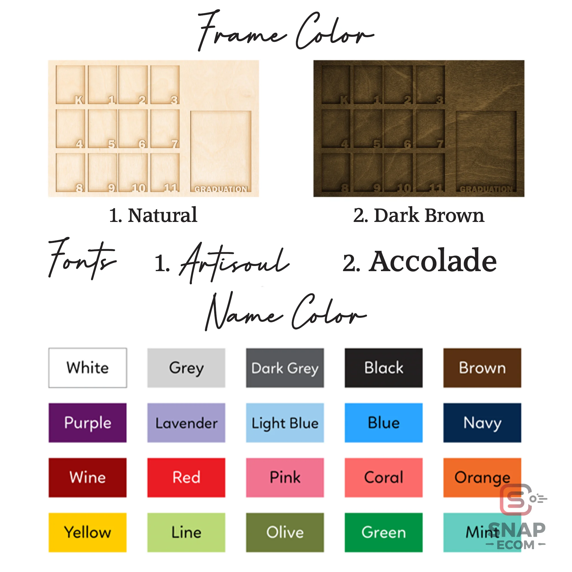 Personalized Photo School Year Wooden Sign 3 layers - 3