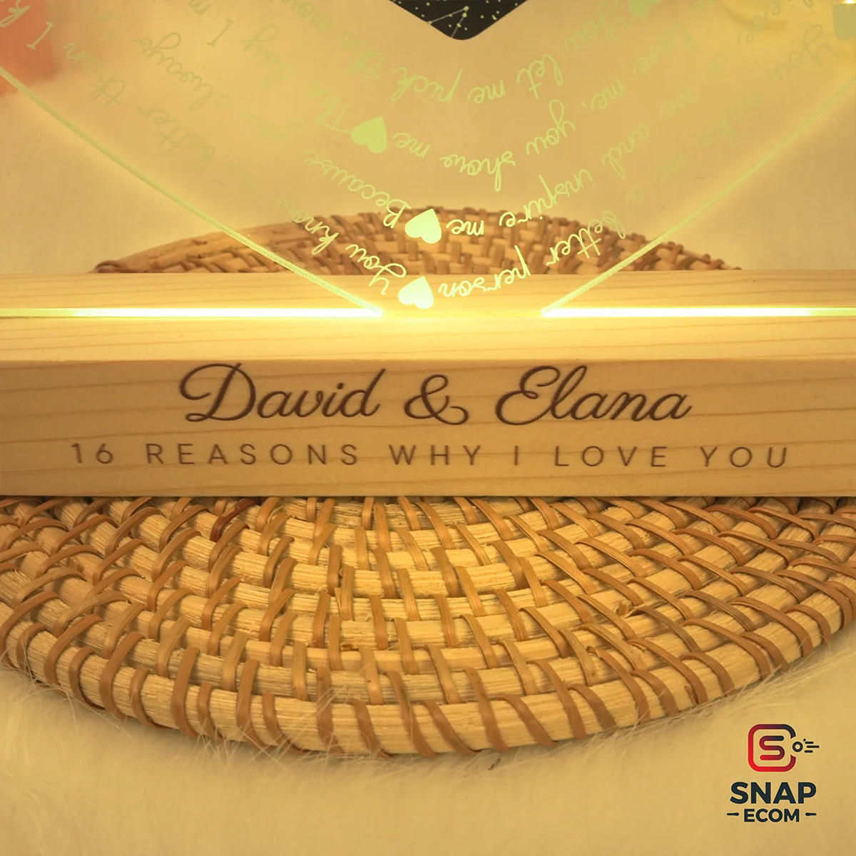 Custom Acrylic Night Light – Rectangle Base - 7