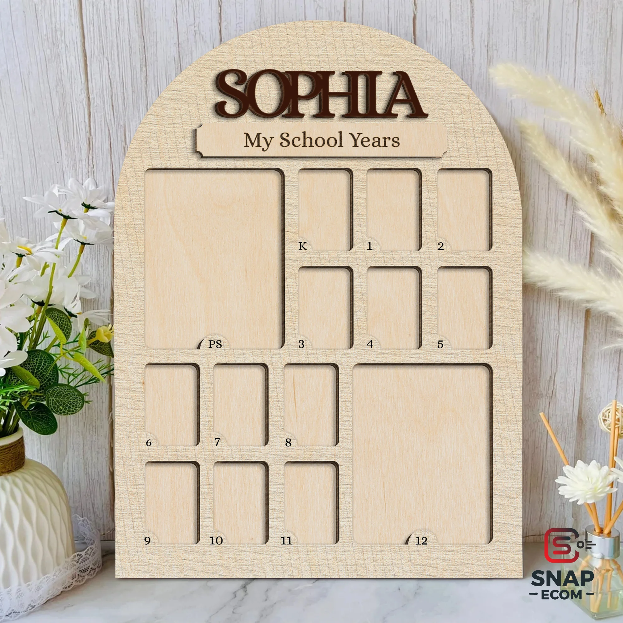 Personalized Photo School Year - 3 layers - 8