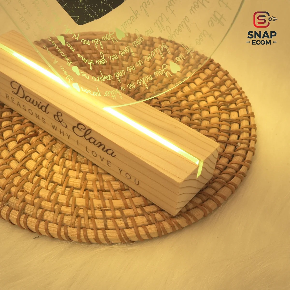 Custom Acrylic Night Light – Rectangle Base - 8