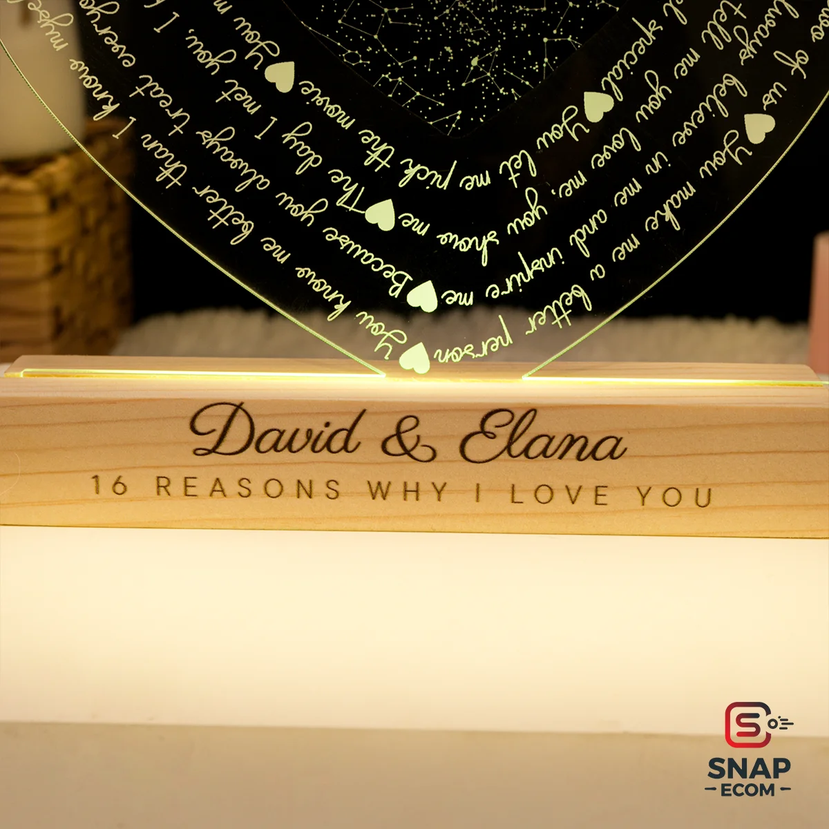 Custom Acrylic Night Light – Rectangle Base - 10