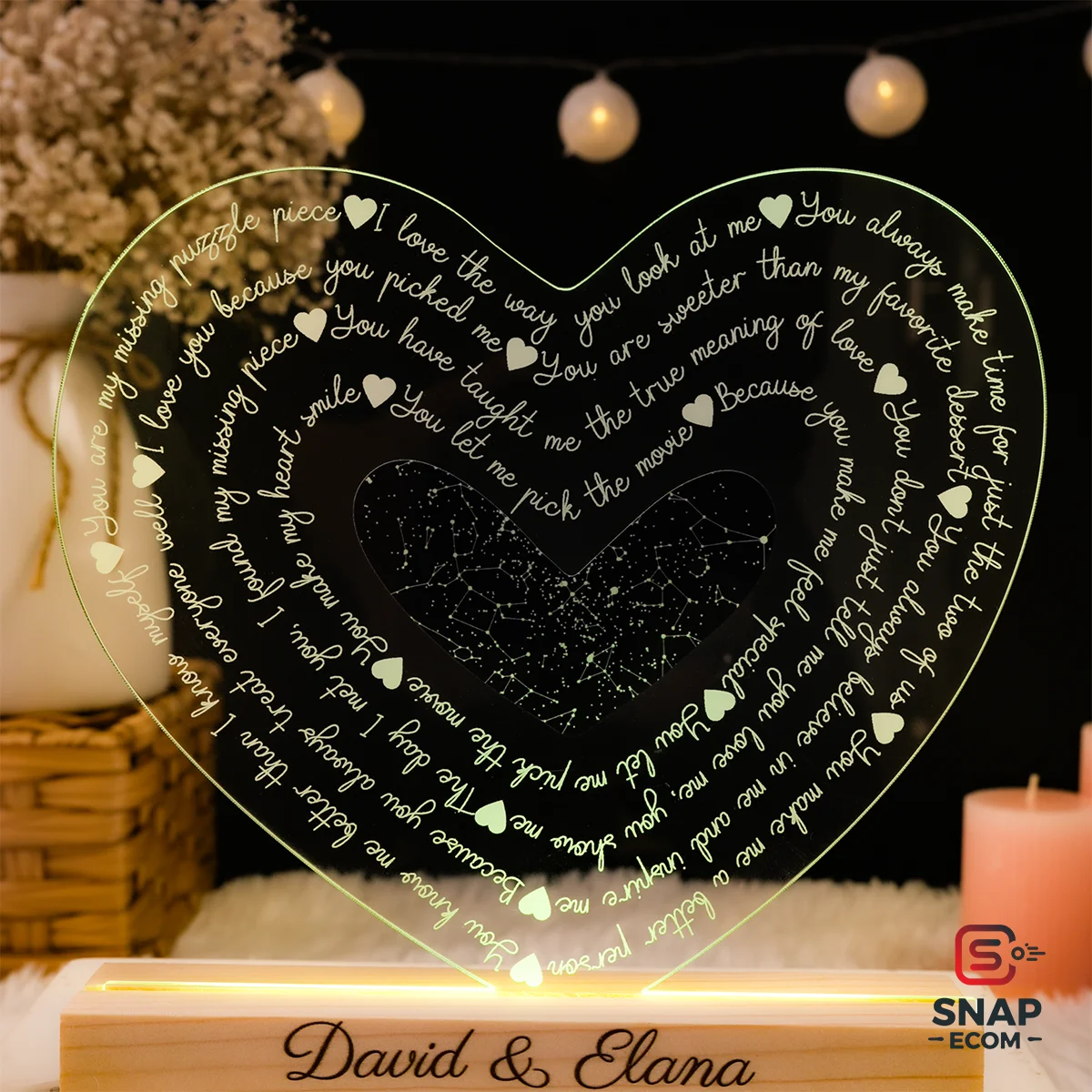 Custom Acrylic Night Light – Rectangle Base - 11