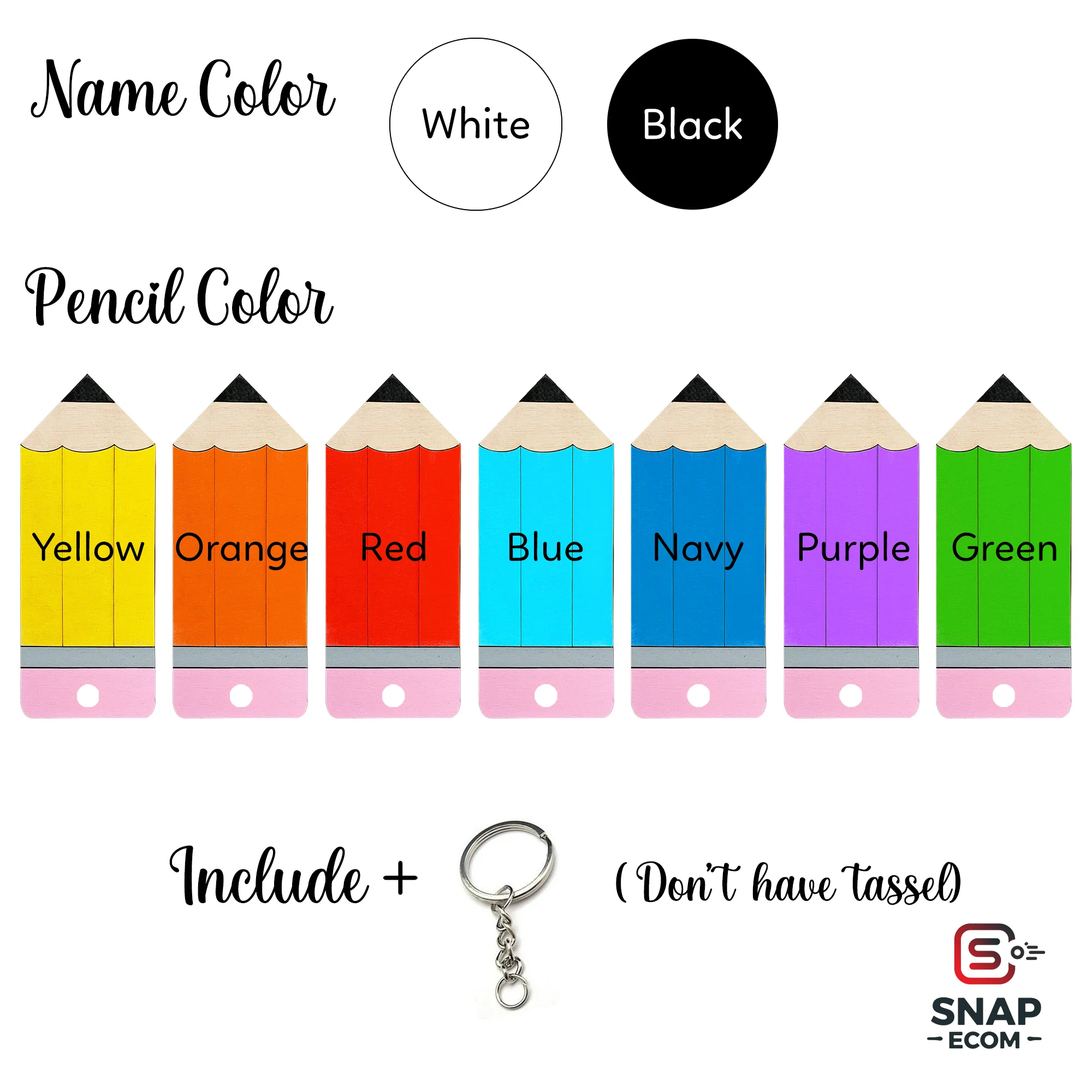 Personalized Wood Keychain - 2 layers - 4