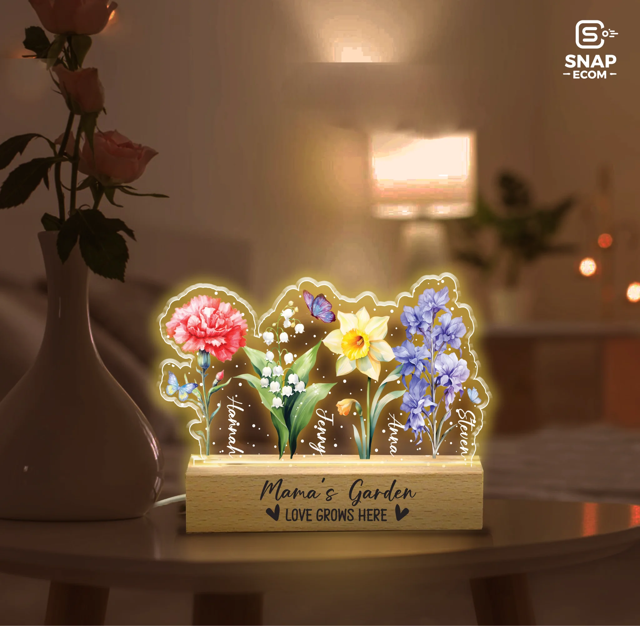 Custom Acrylic Night Light – Rectangle Base - 16