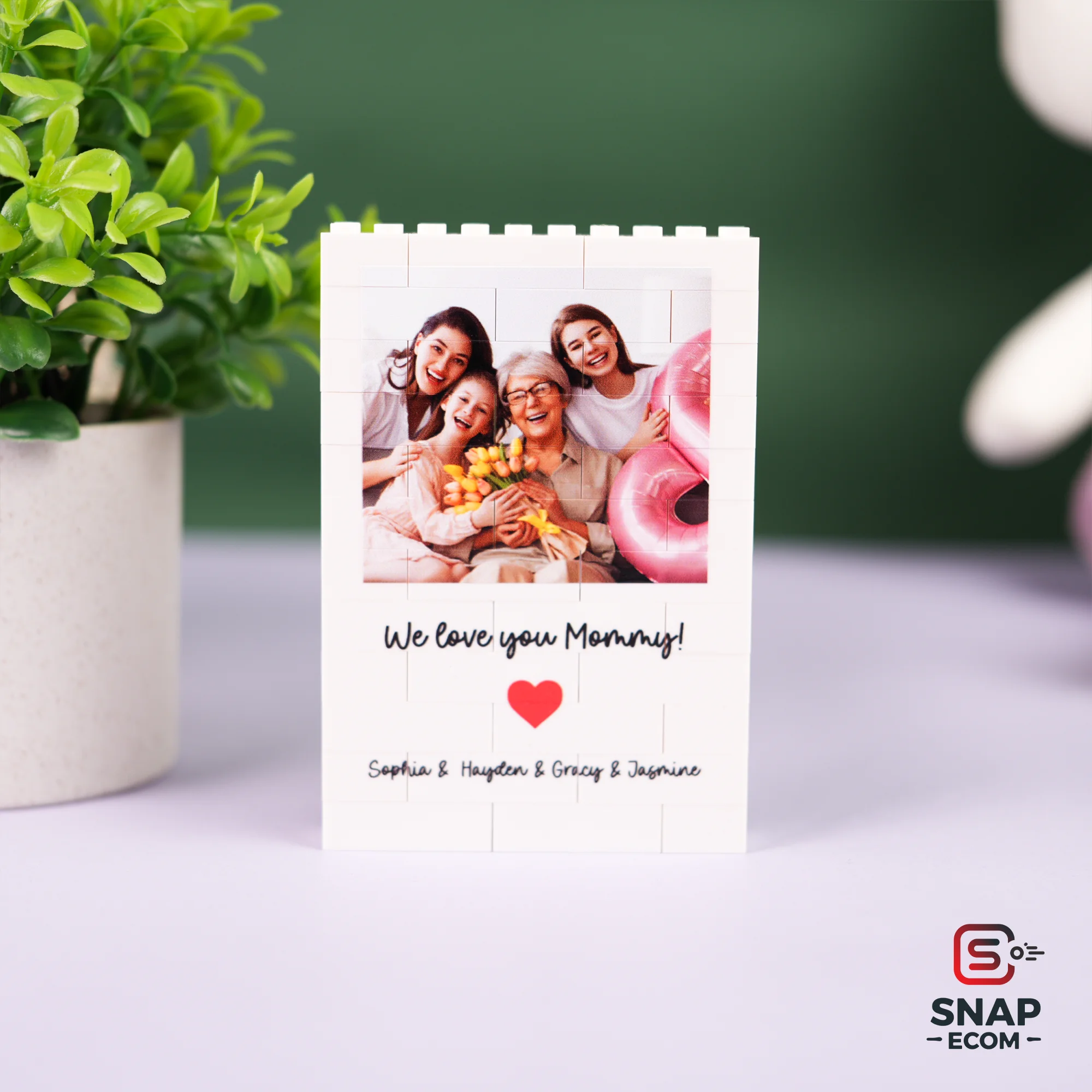 Personalized BY Lego Rectangle - 8