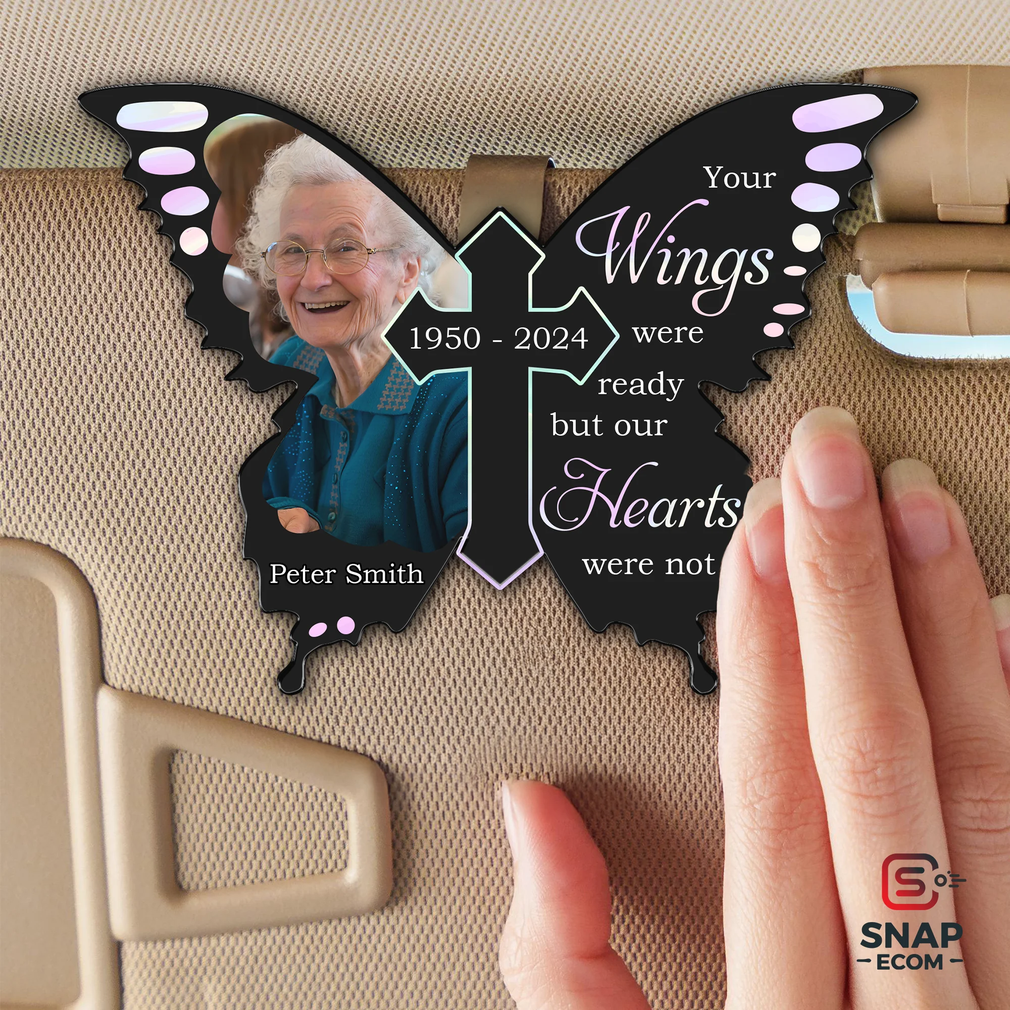 Personalized Car Visor Clip 1 layer Shape