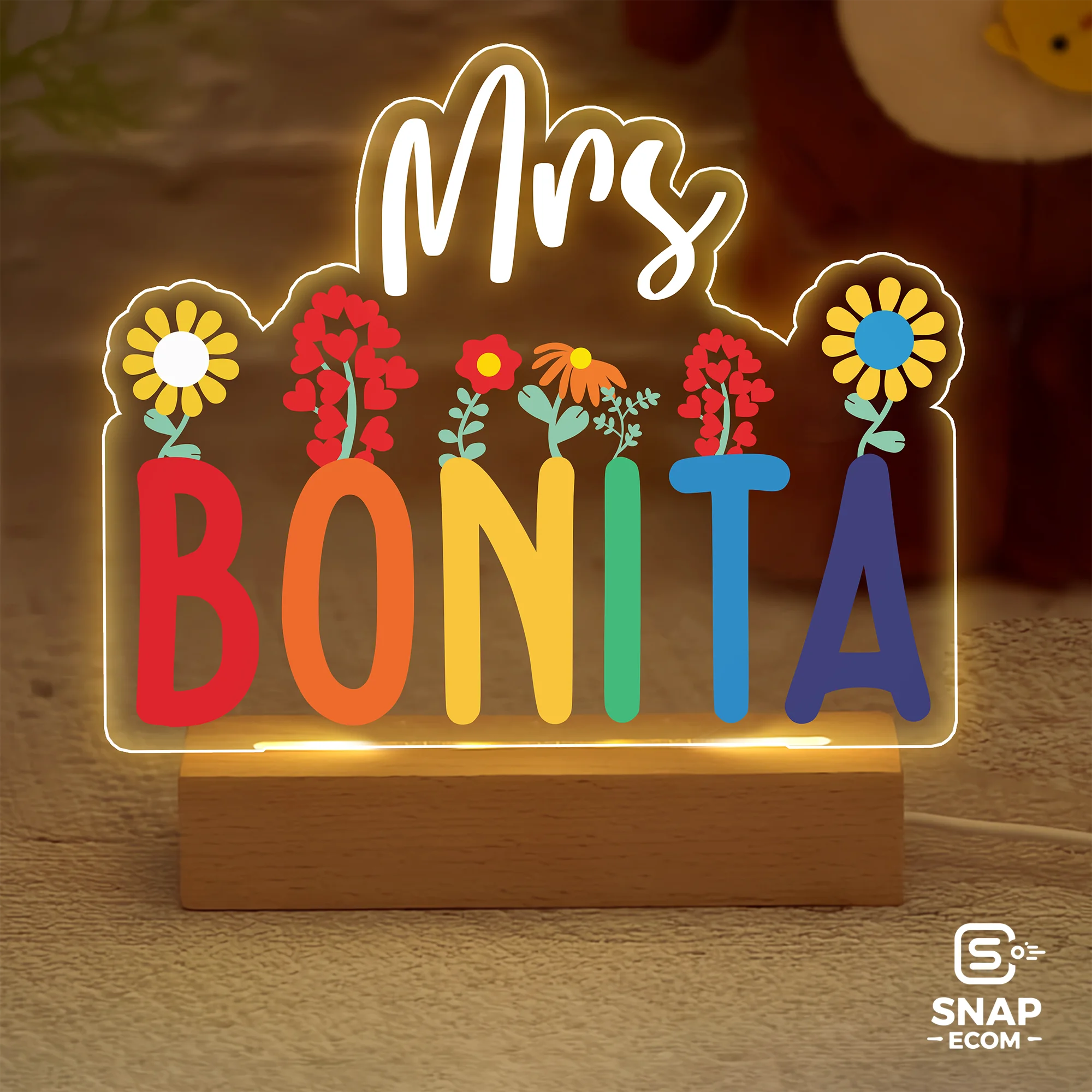 Custom Acrylic Night Light – Rectangle Base - 22