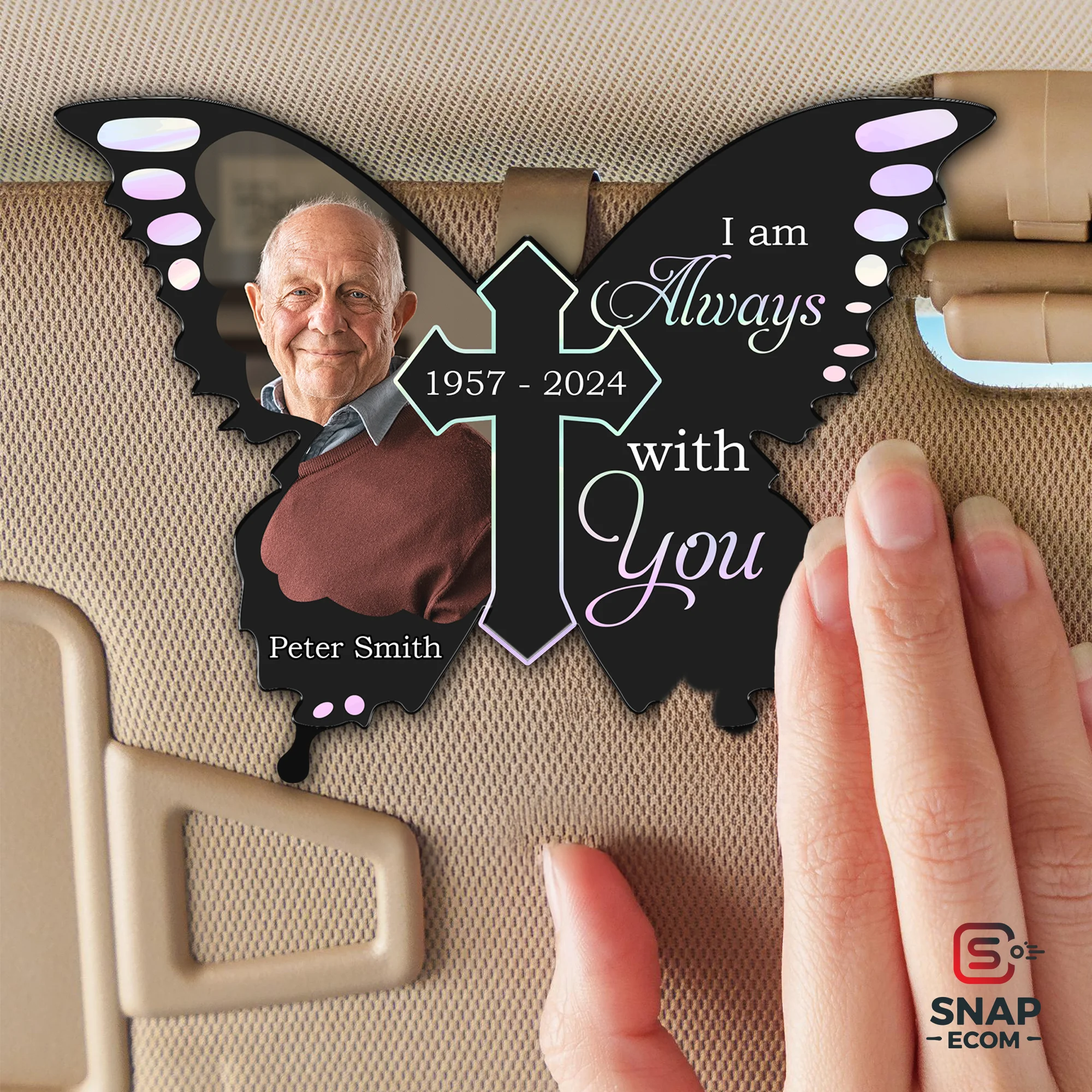 Personalized Car Visor Clip 1 layer Shape - 5