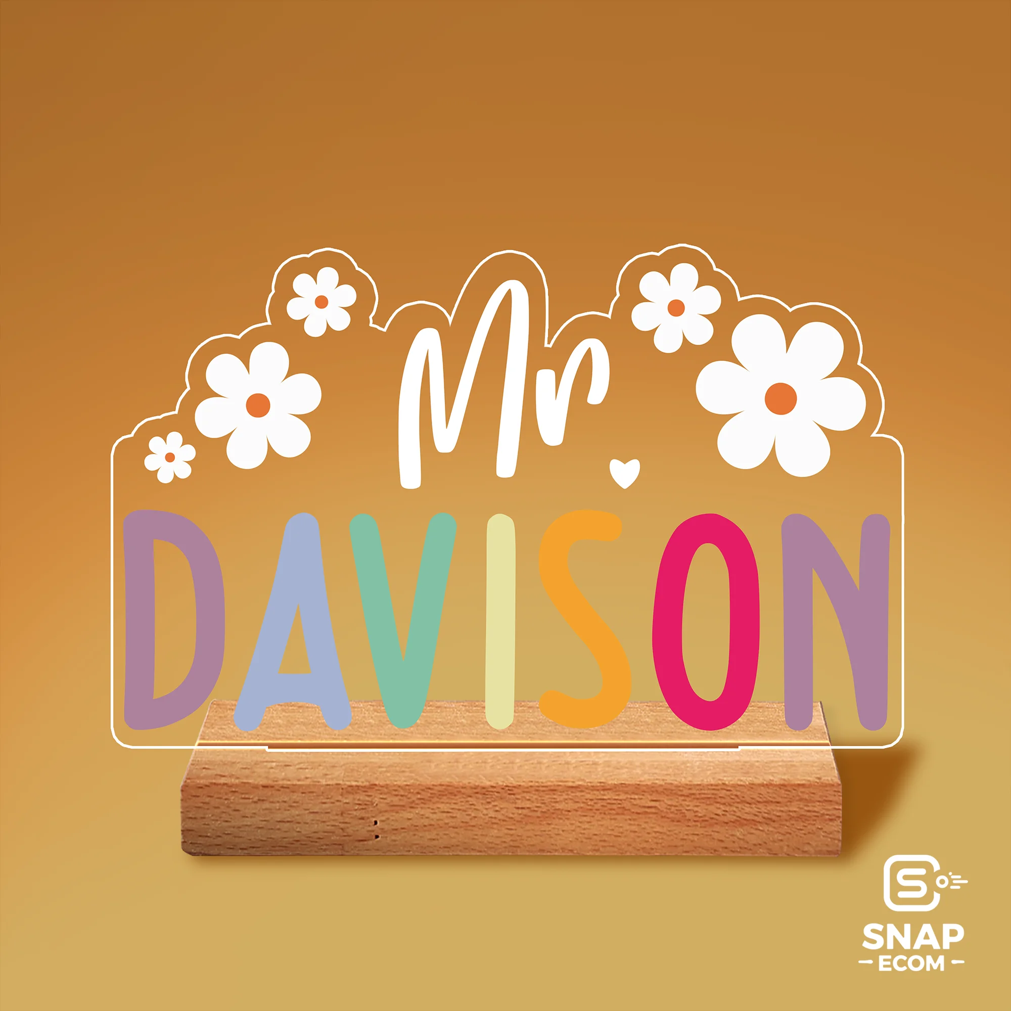 Custom Acrylic Night Light – Rectangle Base - 23