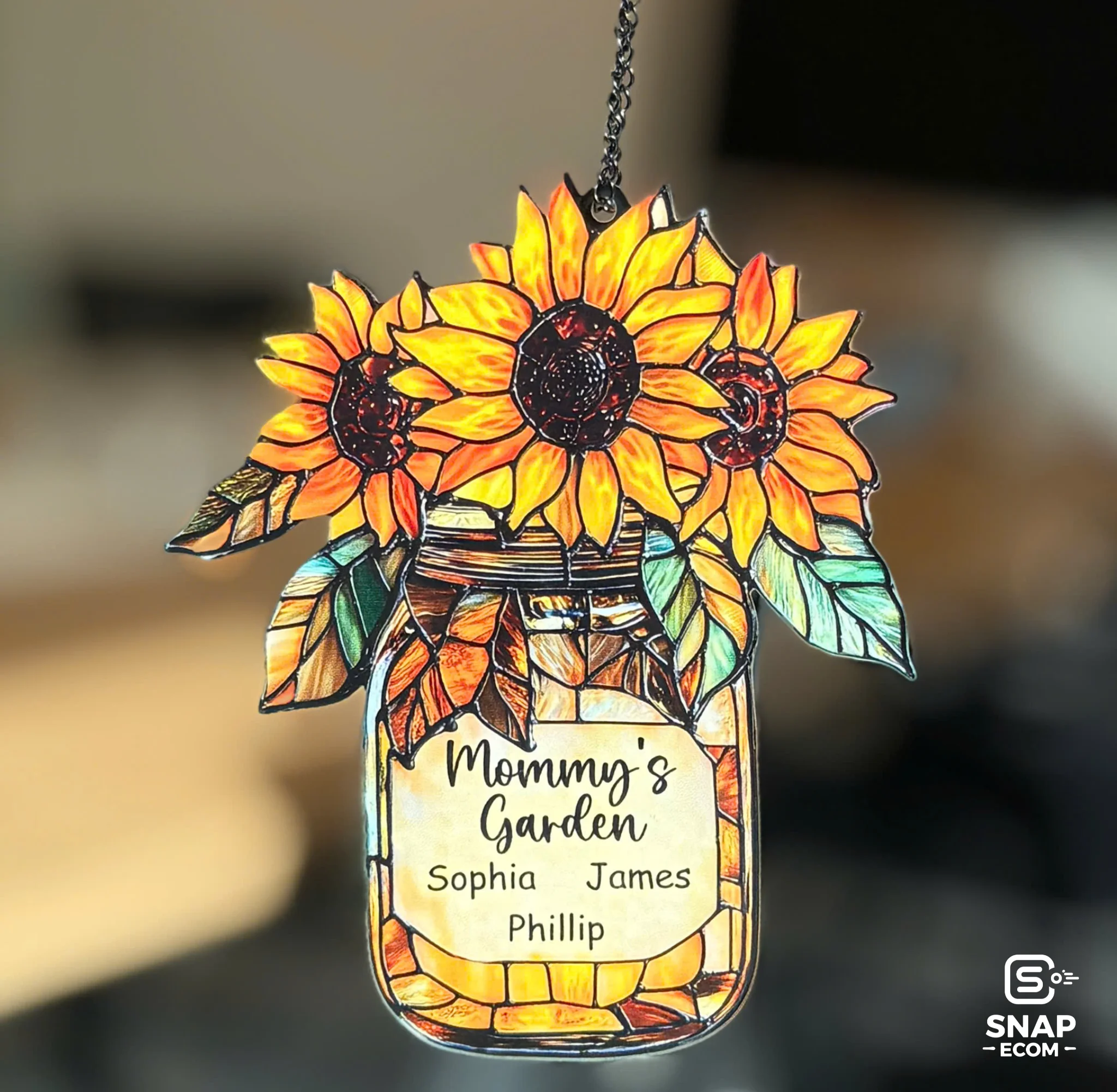 Personalized Flower Suncatcher Acrylic 1 layer