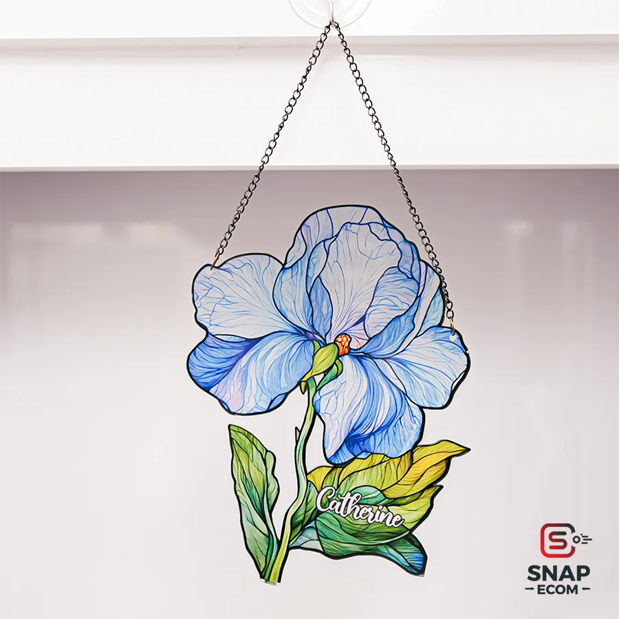 Personalized Flower Suncatcher Acrylic 1 layer - 8