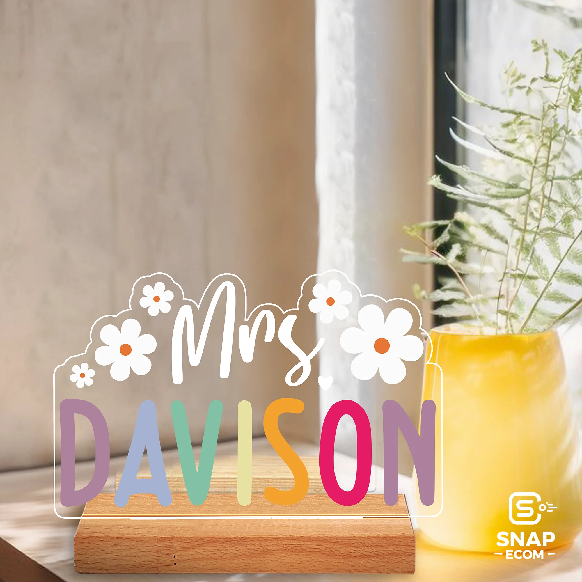 Custom Acrylic Night Light – Rectangle Base - 26