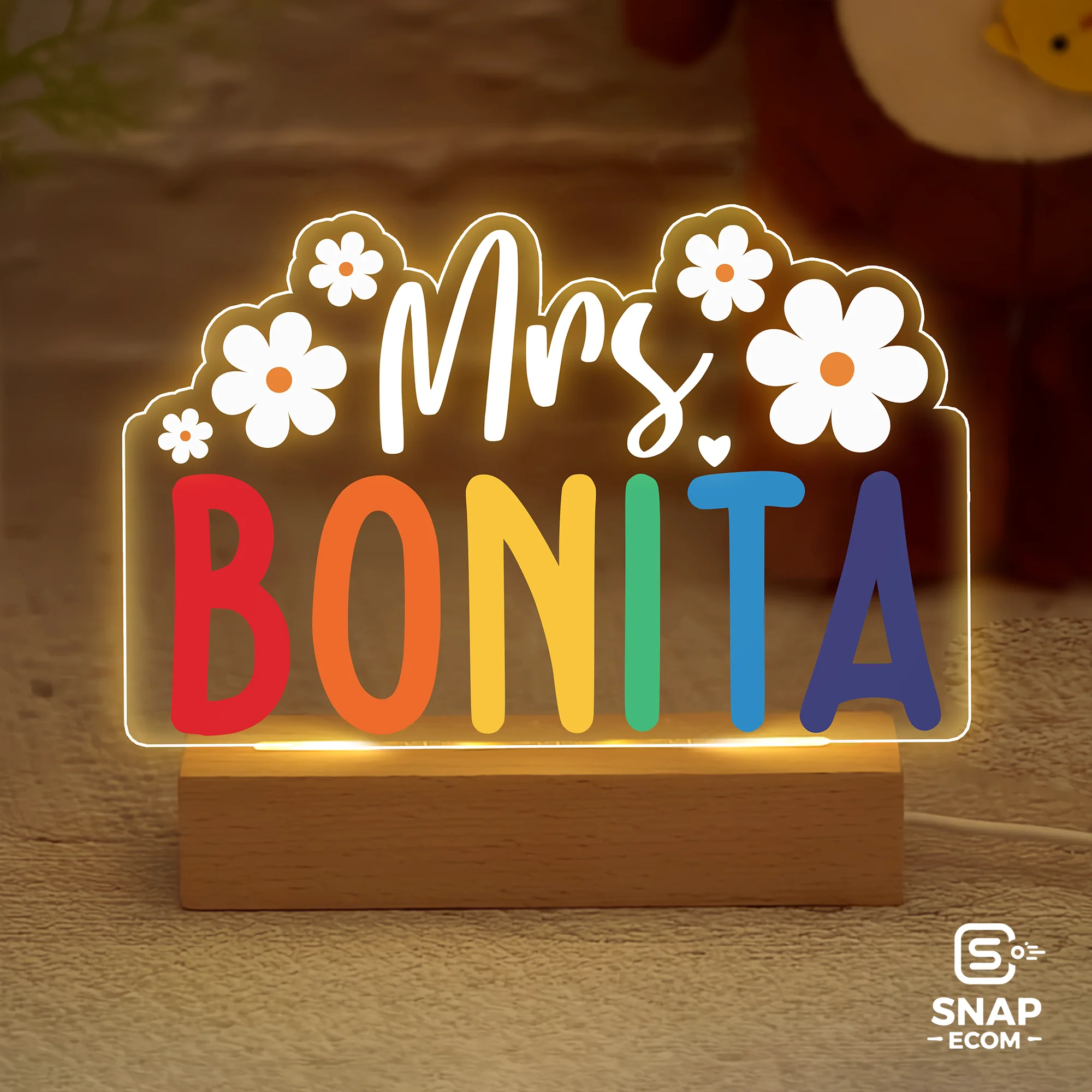 Custom Acrylic Night Light – Rectangle Base - 28