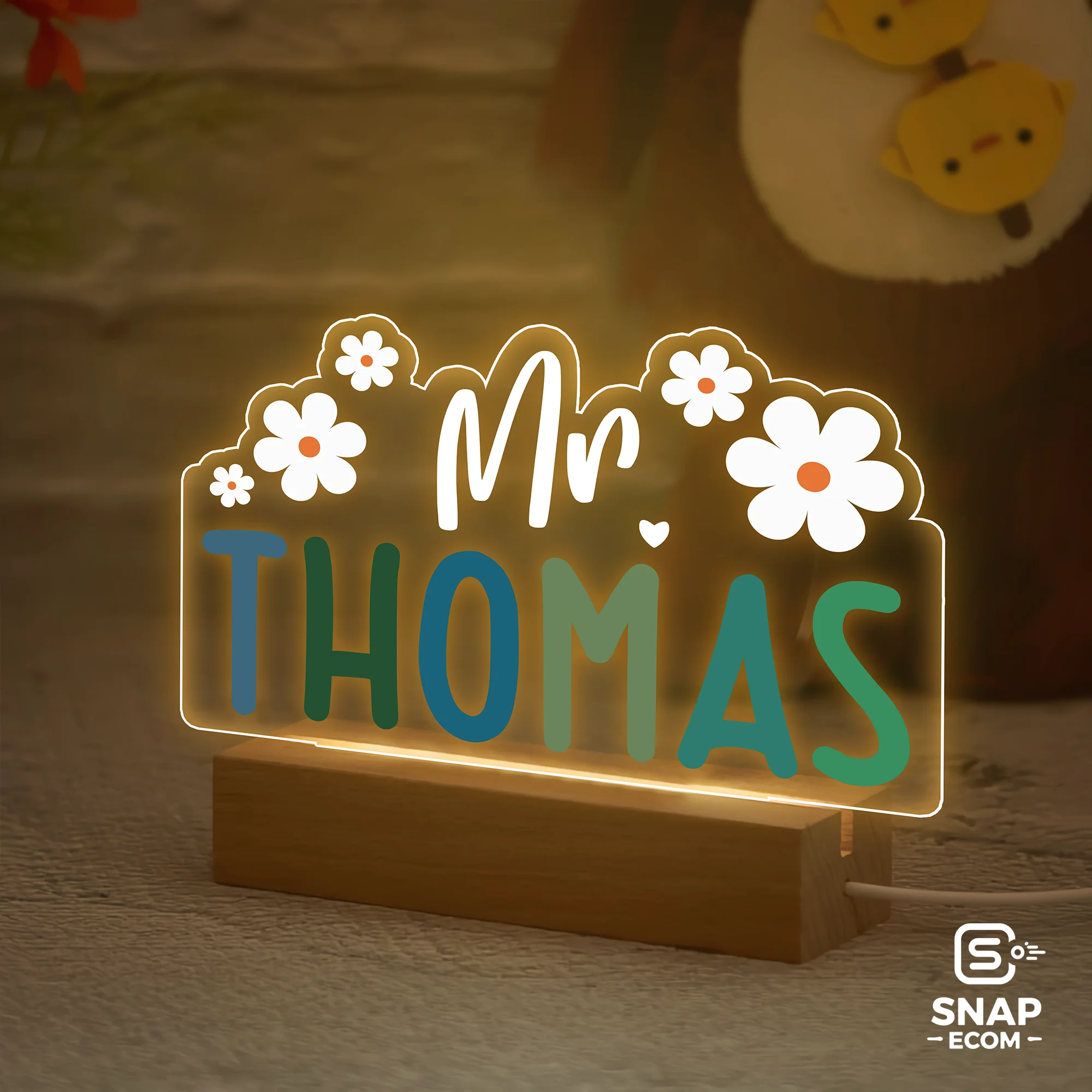 Custom Acrylic Night Light – Rectangle Base - 29