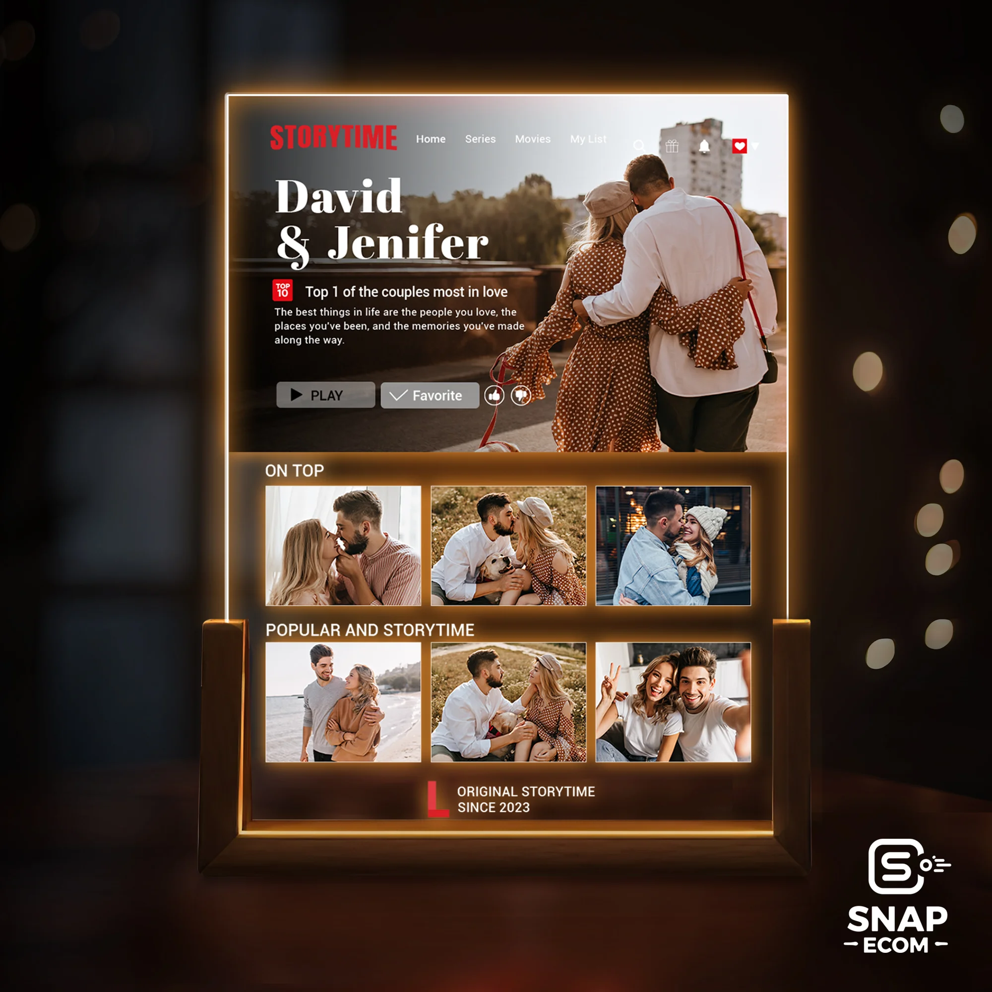 Custom Acrylic Night Light – U shaped Base - 4