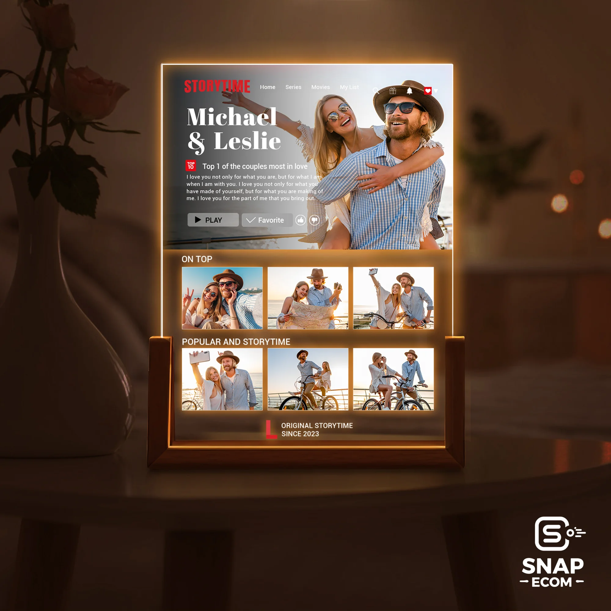 Custom Acrylic Night Light – U shaped Base - 5