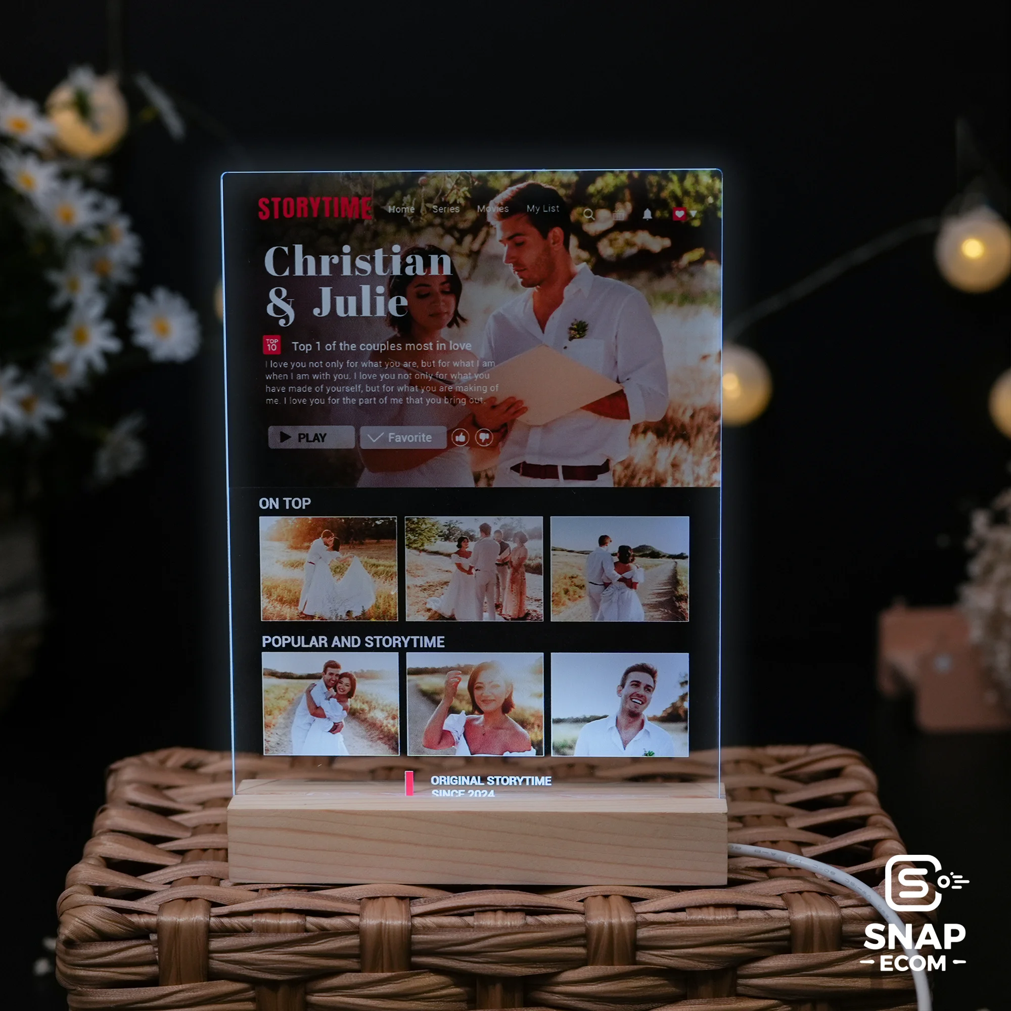 Custom Acrylic Night Light – U shaped Base - 7