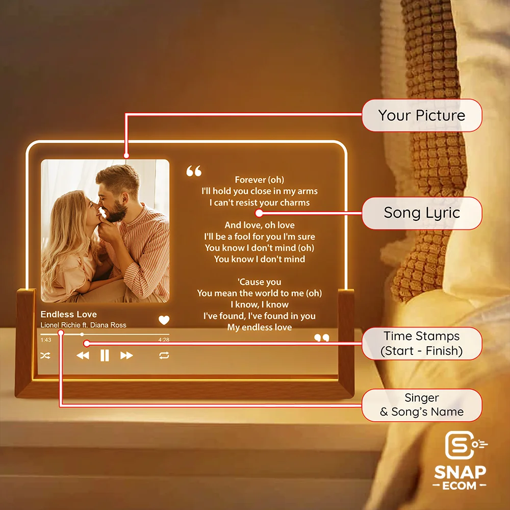 Custom Acrylic Night Light – U shaped Base - 9