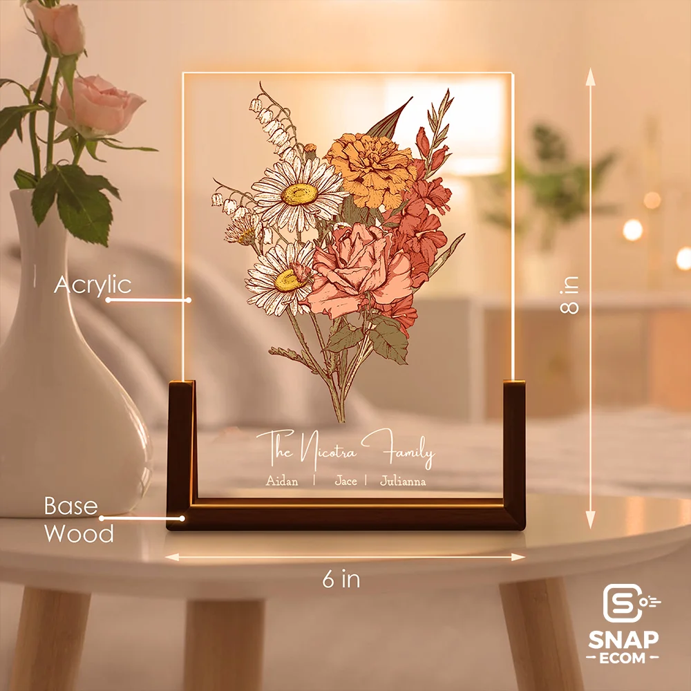 Custom Acrylic Night Light – U shaped Base - 13