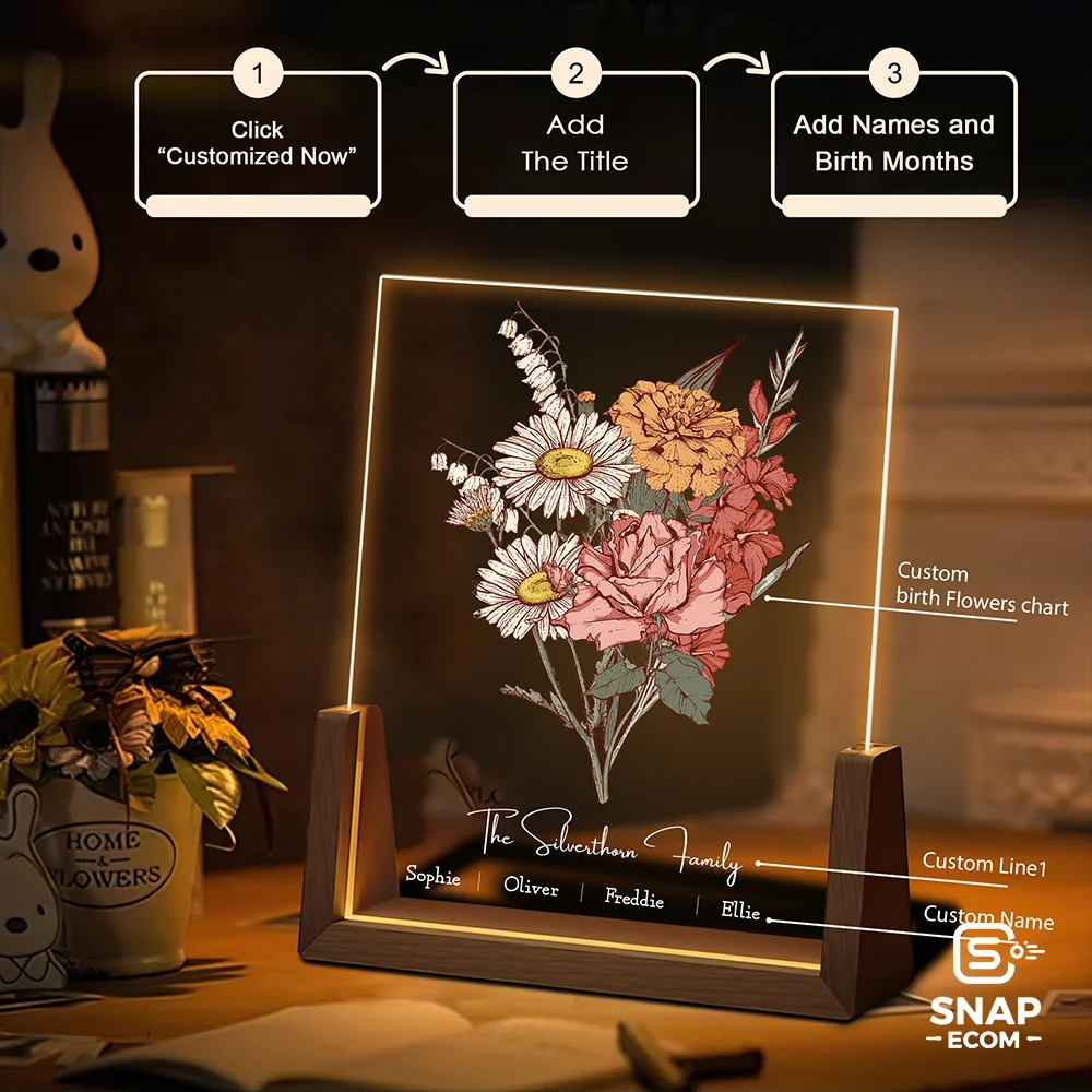 Custom Acrylic Night Light – U shaped Base - 20